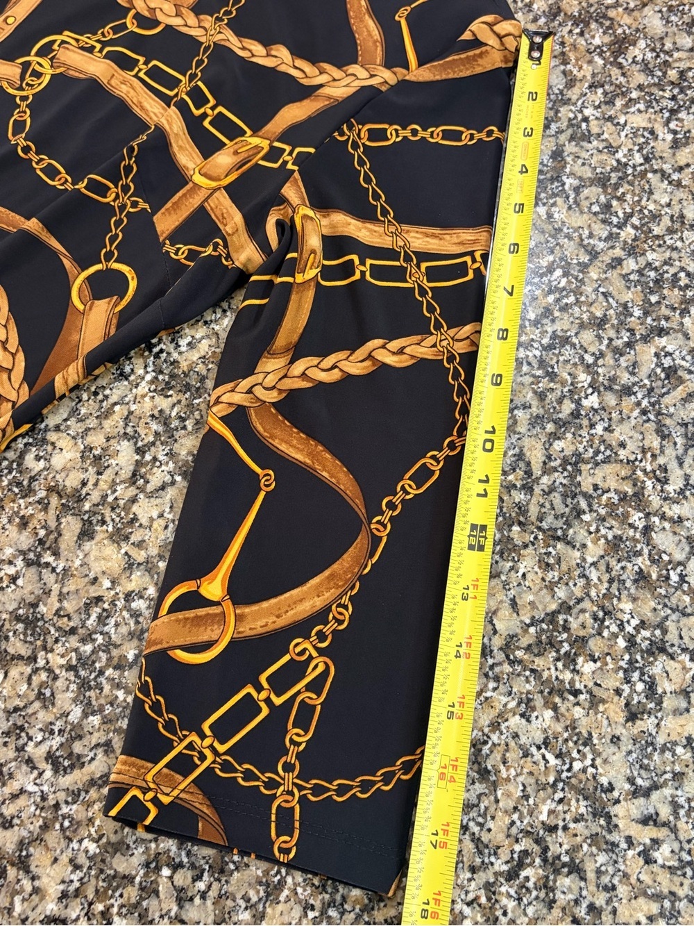 LBISSE | Black & Gold Equestrian Long-Sleeve Dress - Picture 8 of 8